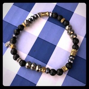 Silpada stretch multicolor bead bracelet.